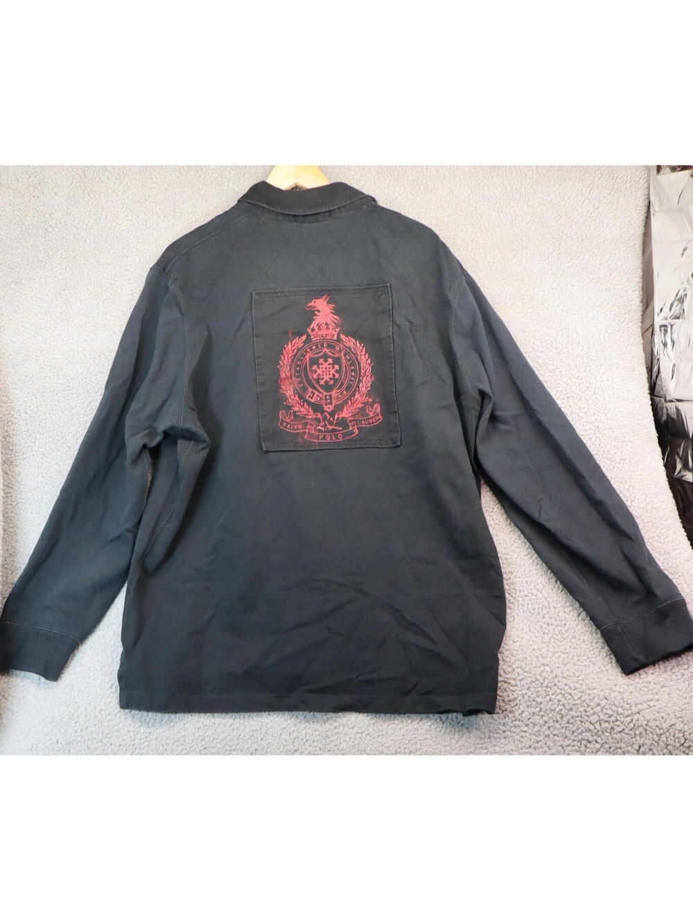 Polo Ralph Lauren Rugby Long Sleeve XL Black EUC Griffin